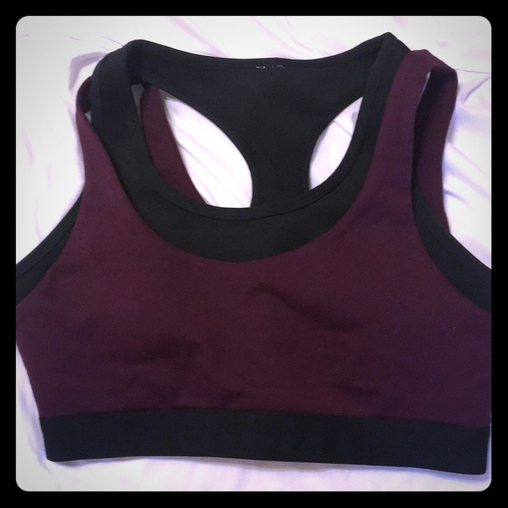 Double layers sports bra